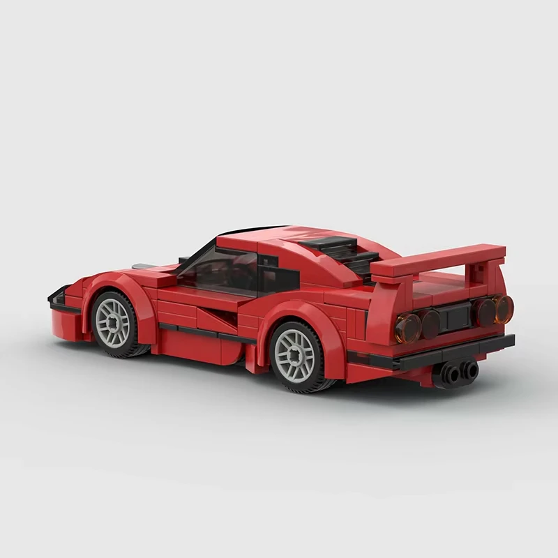 

Assemble building block sports car model with 197 particles, high aesthetic streamline design, office/interior decoration