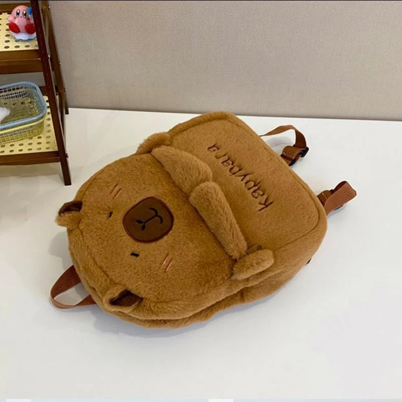 Schattige pluche dieren Capibara Capybara pluche rugzak Veelzijdige studentenschooltas