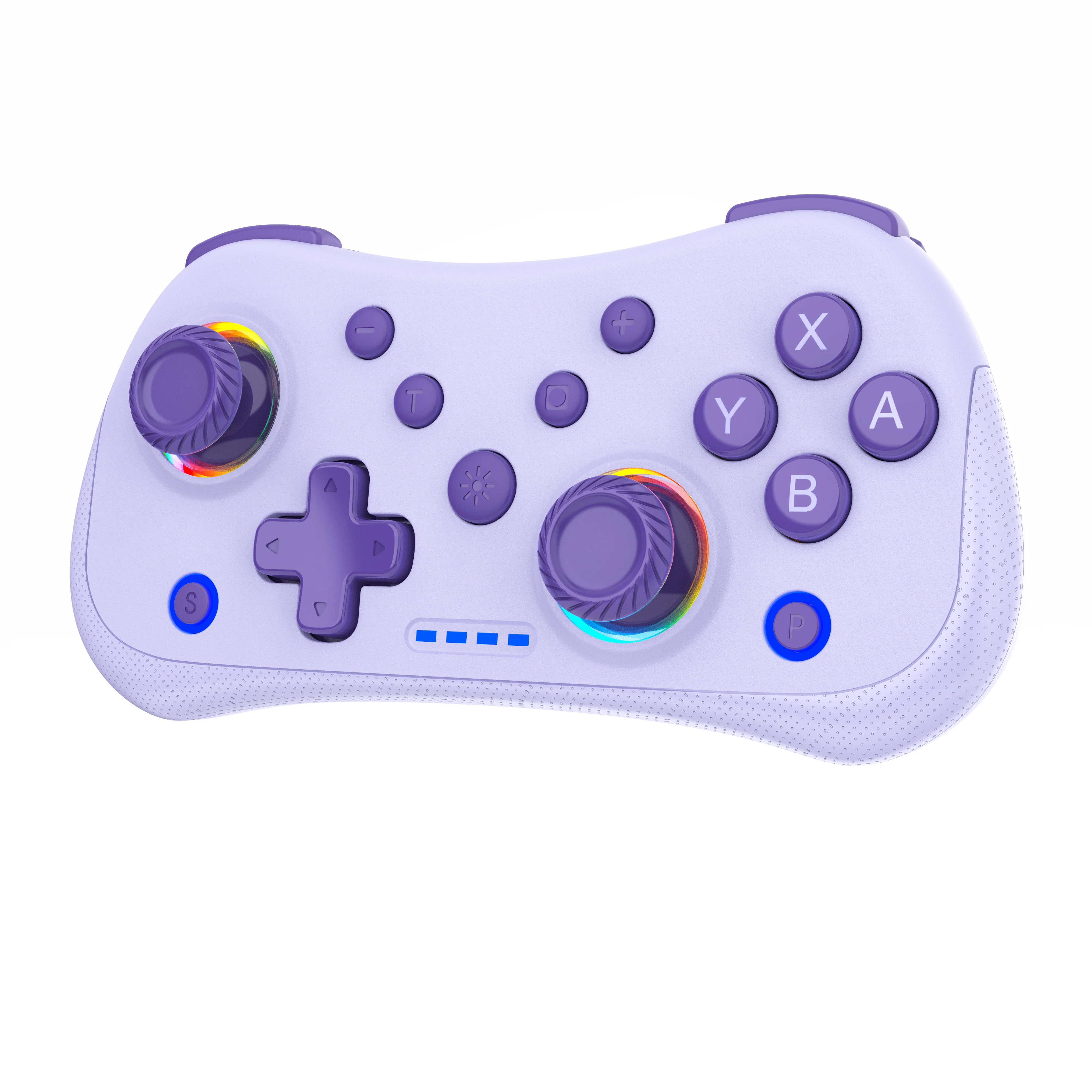 Multi-Functional Wireless Game MINI Gamepad for Switch with RGB Lights and Hall Rocker, Support Burst Function