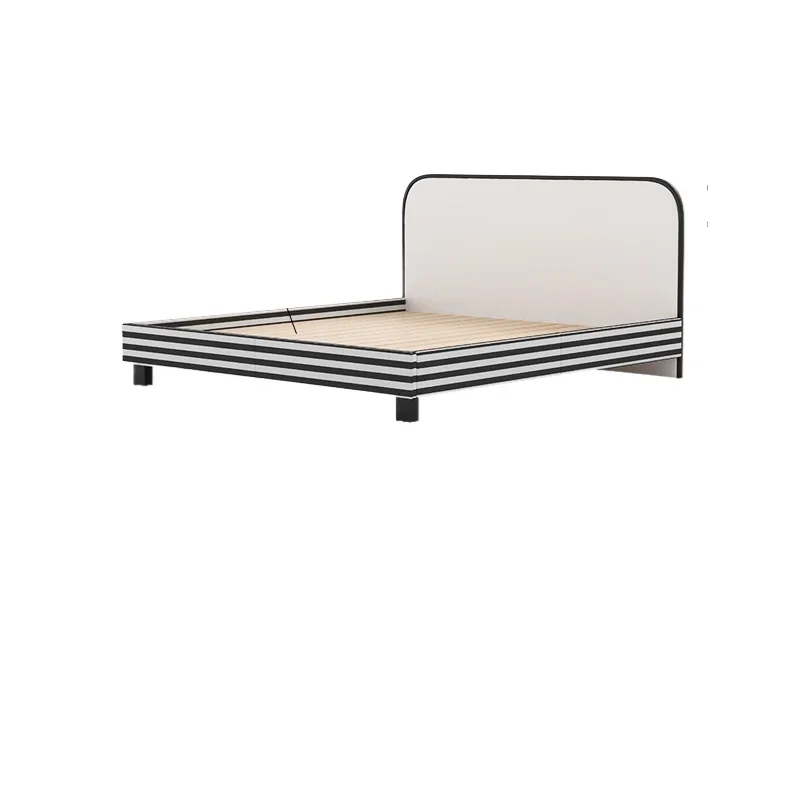 

Simple French elegance, small fragrance modern, all solid wood environmental protection, safe soft bed