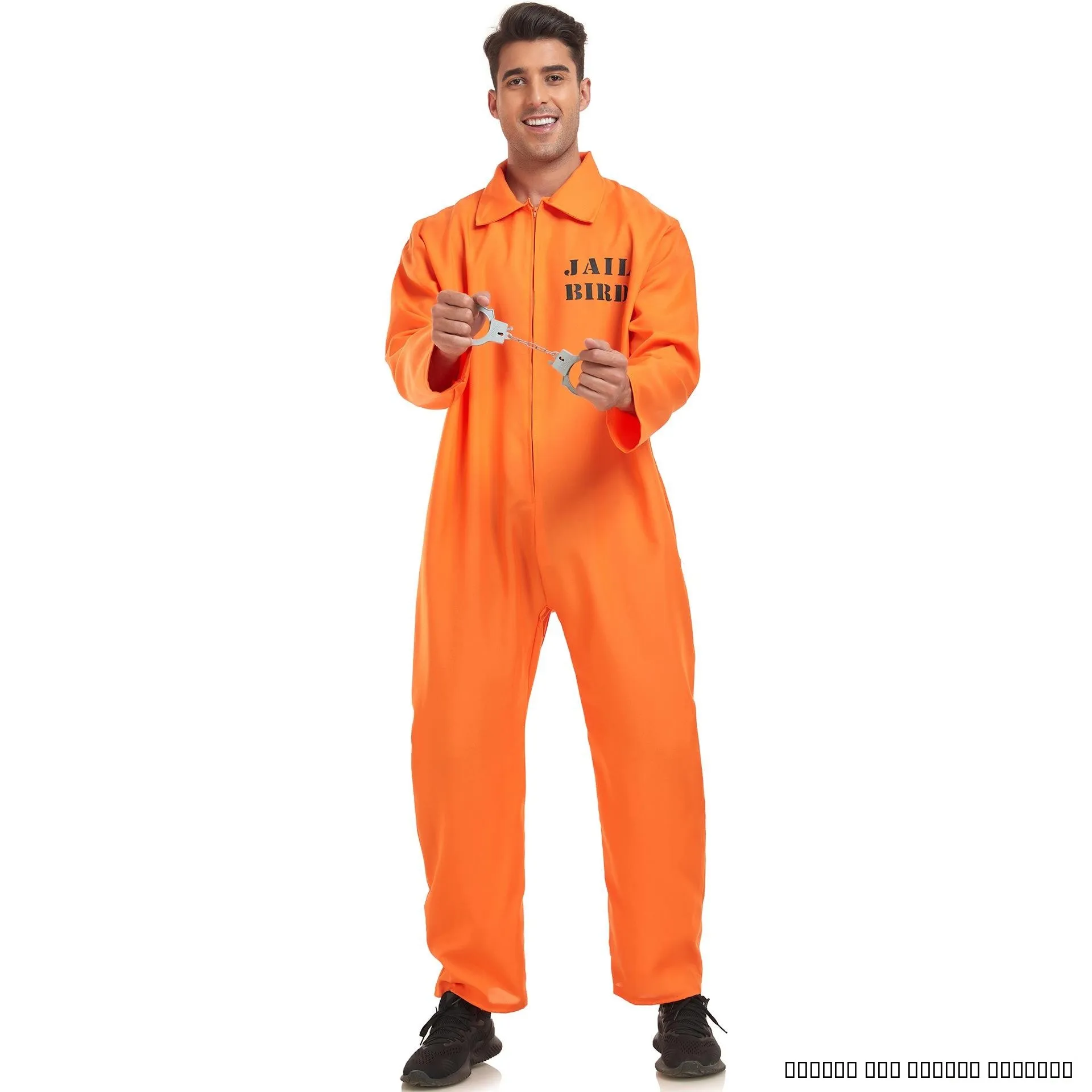 

Оранжевый мужской костюм заключенного для ролевых игр, сценических выступлений, косплея, традиционный китайский этнический сценический наряд