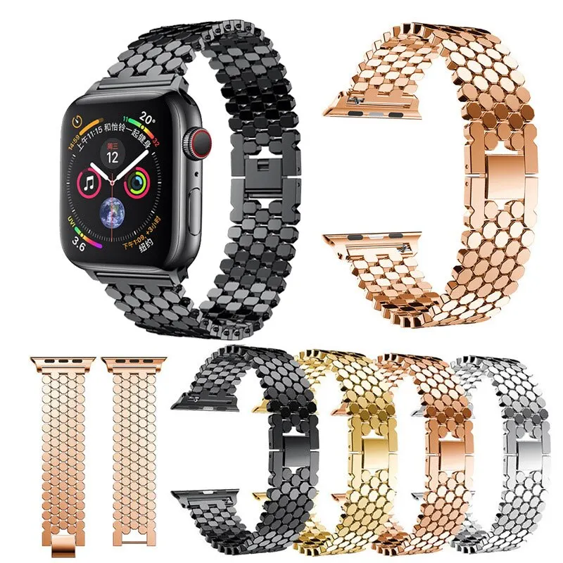 Edelstahlarmband für Apple Watch Series 12 11 10 9 8 7 6 5 4 3 SE Metallarmband für IWatch 49mm 46 45 41 40 44 38 42mm