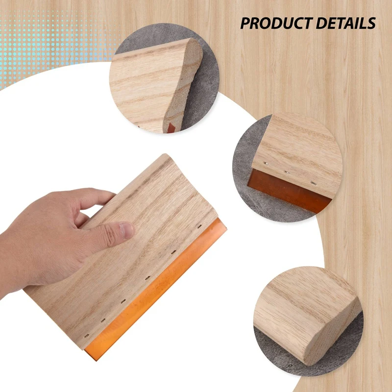 8 inch Silk Screen Printing Squeegee Single 70 Durometer Ink Scraper Tools-A27I