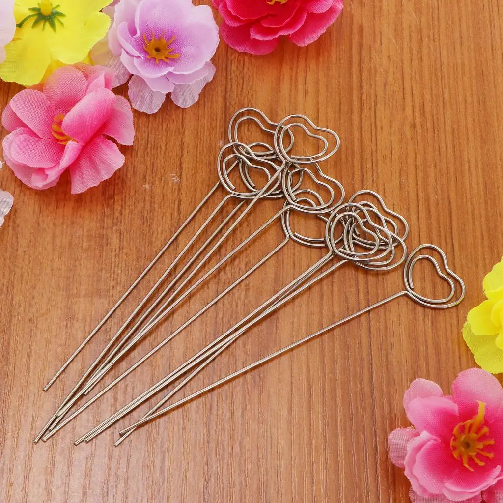 Wire Photo Memo Holders Carbon Steel Silver Clips Card Display Craft Decoration for Home Office
