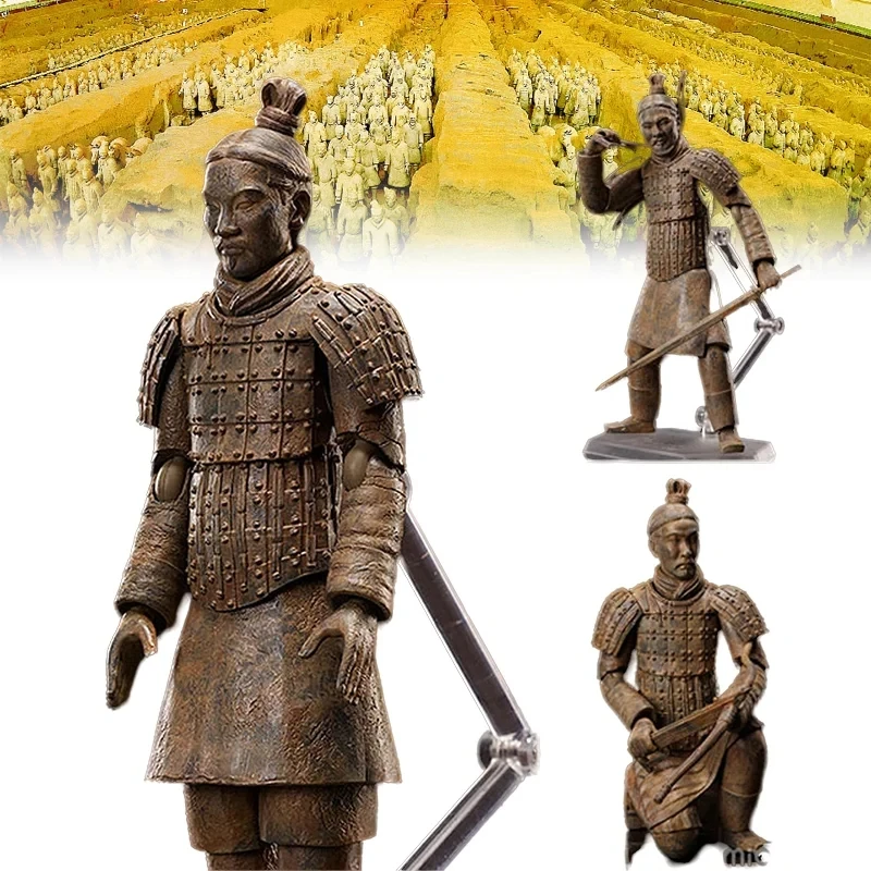 Die Terrakotta-Armee Figma Figuren chinesische Antiquitäten Statue Skulptur Action-Figuren Wohnzimmer Haus Dekoration Home Ornamente