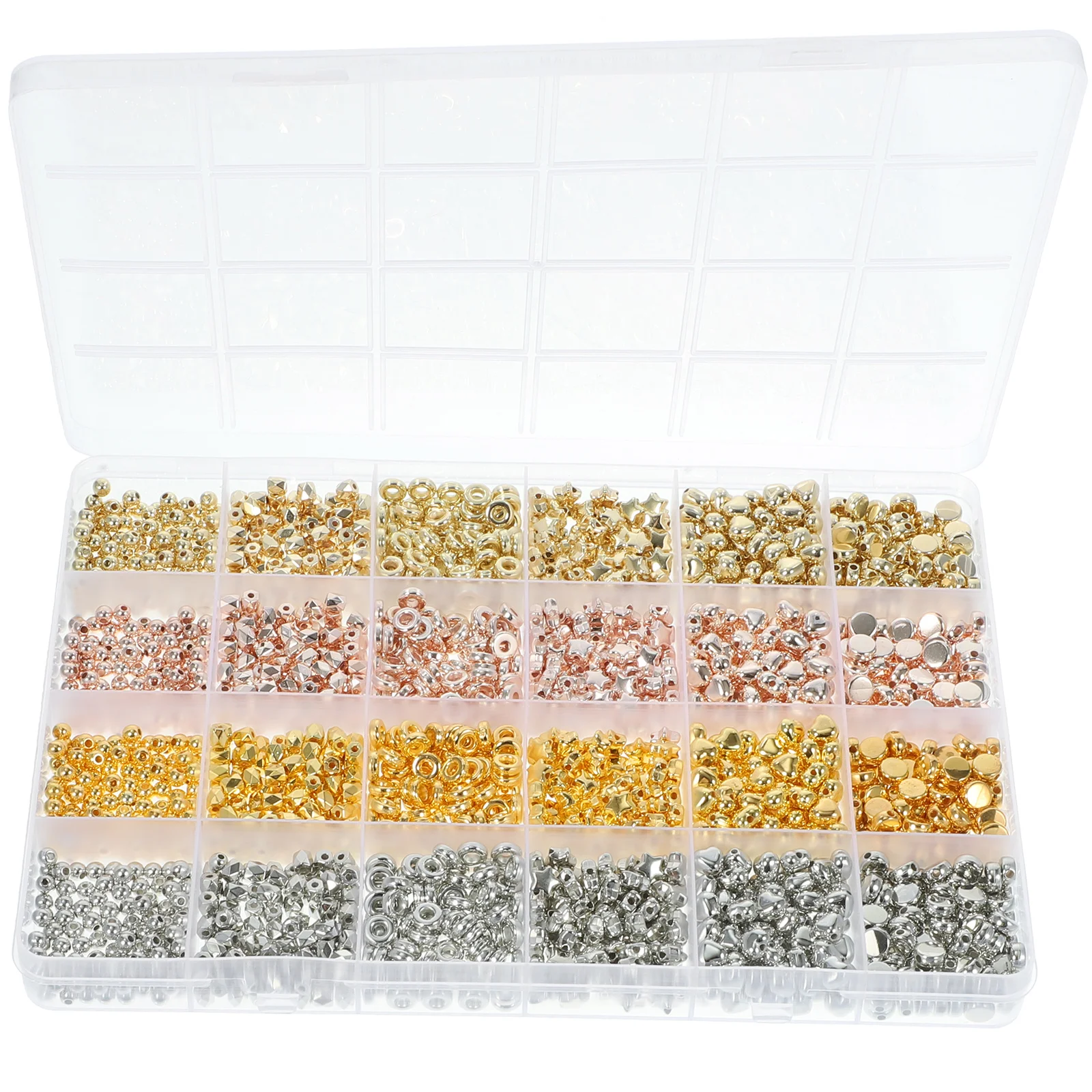 

2160 шт. пластиковые бусины для изготовления ювелирных изделий Diy ремесленный комплект ожерелье браслет бусины-разделители свободные материалы для бисера ручной работы