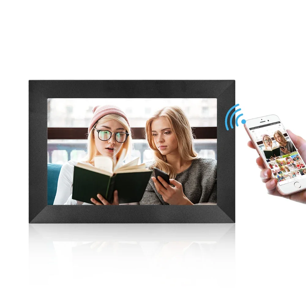 

Latest 2024 model 10" Android WiFi Upload Photos Videos Digital Photo Frame With Cloud App