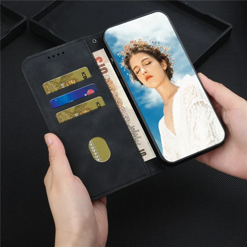 G53 Case Magnetic Wallet Flip Case For Motorola MOTO G53 G23 G13 G73 G22 G52 G31 G72 G71S G62 G82 5G Phone Cover Leather Coque