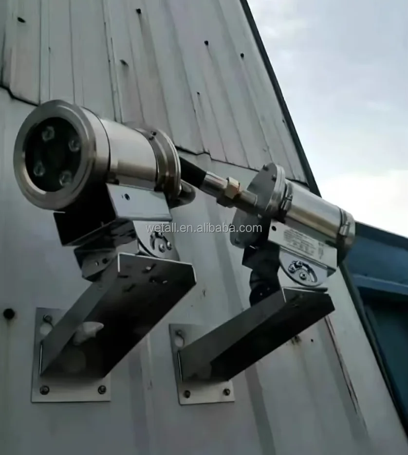 Kamera monitoringu w obudowie ze stali nierdzewnej, przeciwwybuchowa, IP68, 4 megapiksele, z chipem kamery, noktowizor na podczerwień.