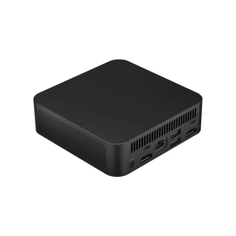 Helorpc Portable Mini PC with Inter N100 16Gb DDR4 M.2 NVME Support Windows10 LINUX Ubuntu 2xHDMI Type-C Desktop Computer