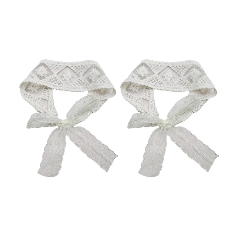 

2шт ленты для волос принцессы регулируемые аксессуары для волос хлопковые кружевные повязки на голову головные уборы реквизит для фотосессии