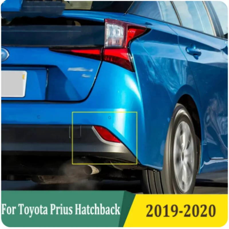 

For Toyota Prius 50 series Hatchback 2019 Chrome Rear Reflector Fog Light Lamp Cover Sticker Decoration Trim Accessories