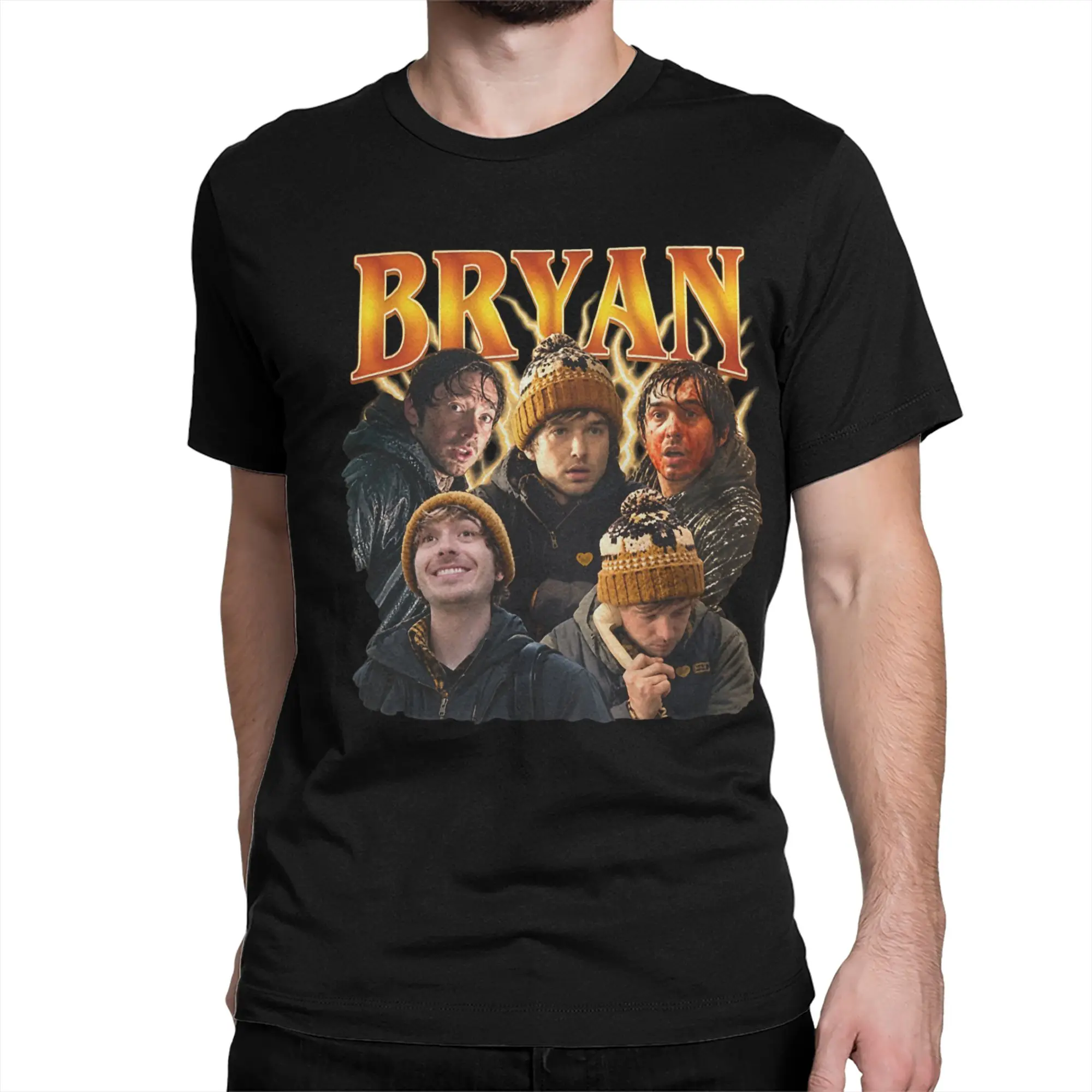 Vintage Bryan RE Austin Abrams T Shirt Men Women's Cotton Vintage T-Shirt Round Neck Tee Shirt Short Sleeve Clothing Plus Size