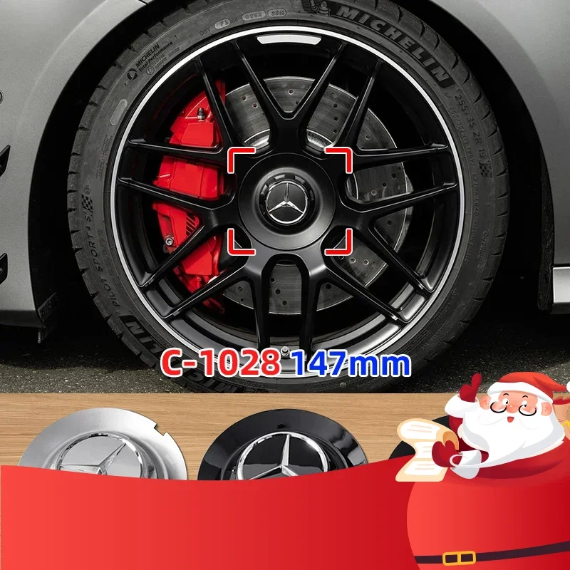 4PCS 147mm C-1028 17028 Auto Styling Rad Center Cap Hub Abdeckungen Abzeichen Auto Zubehör Für Mercedes Benz AMG g350 G500 G63 G65