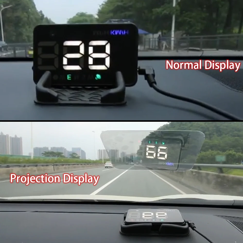 A5 GPS Car Head-up Display For HUD Windshield Projector Digital Overspeed Alarm On-Board Computer Car Electronics Speed Meter