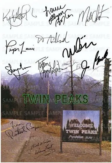 

TWIN PEAKS 1990 CAST SIGNED TV SERIES Film Print Art Canvas Poster For Living Room Decoration Home Wall Picture