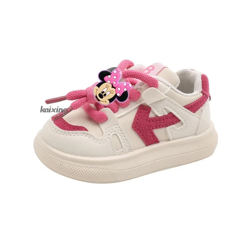 Mickey Minnie  Baby Casual Shoes Toddler Sneakers Infant Outdoor First Walkers Breathable Anti-slip Baby Boy Girl Sport Shoes