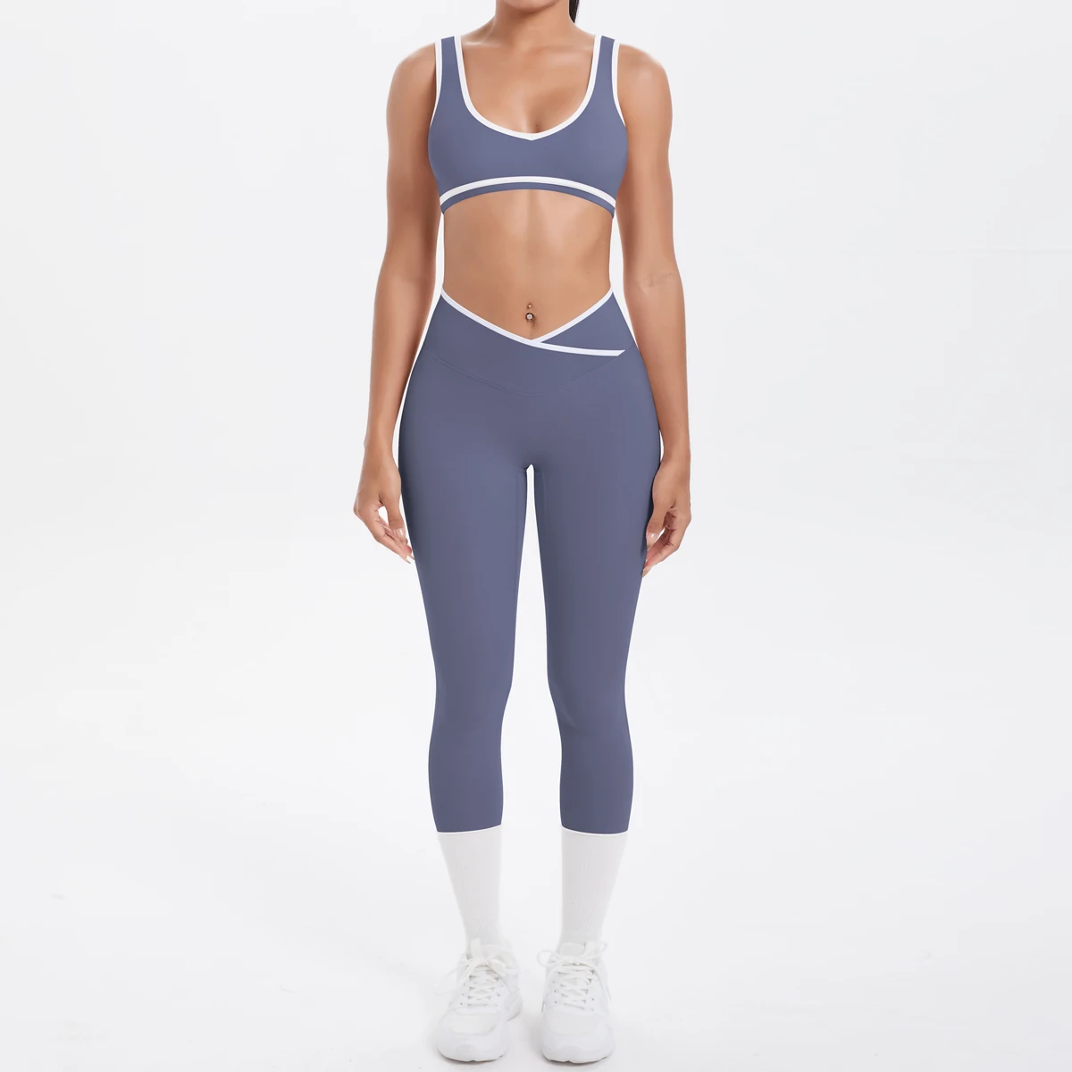 Damen-Sport-BH, Yoga-Hosen-Set, schnell trocknende Leggings, Fitness, Sport, Sommer, Yoga-Top, Push-Up, hoch taillierte Yoga-Sport-Leggings – Detail 31