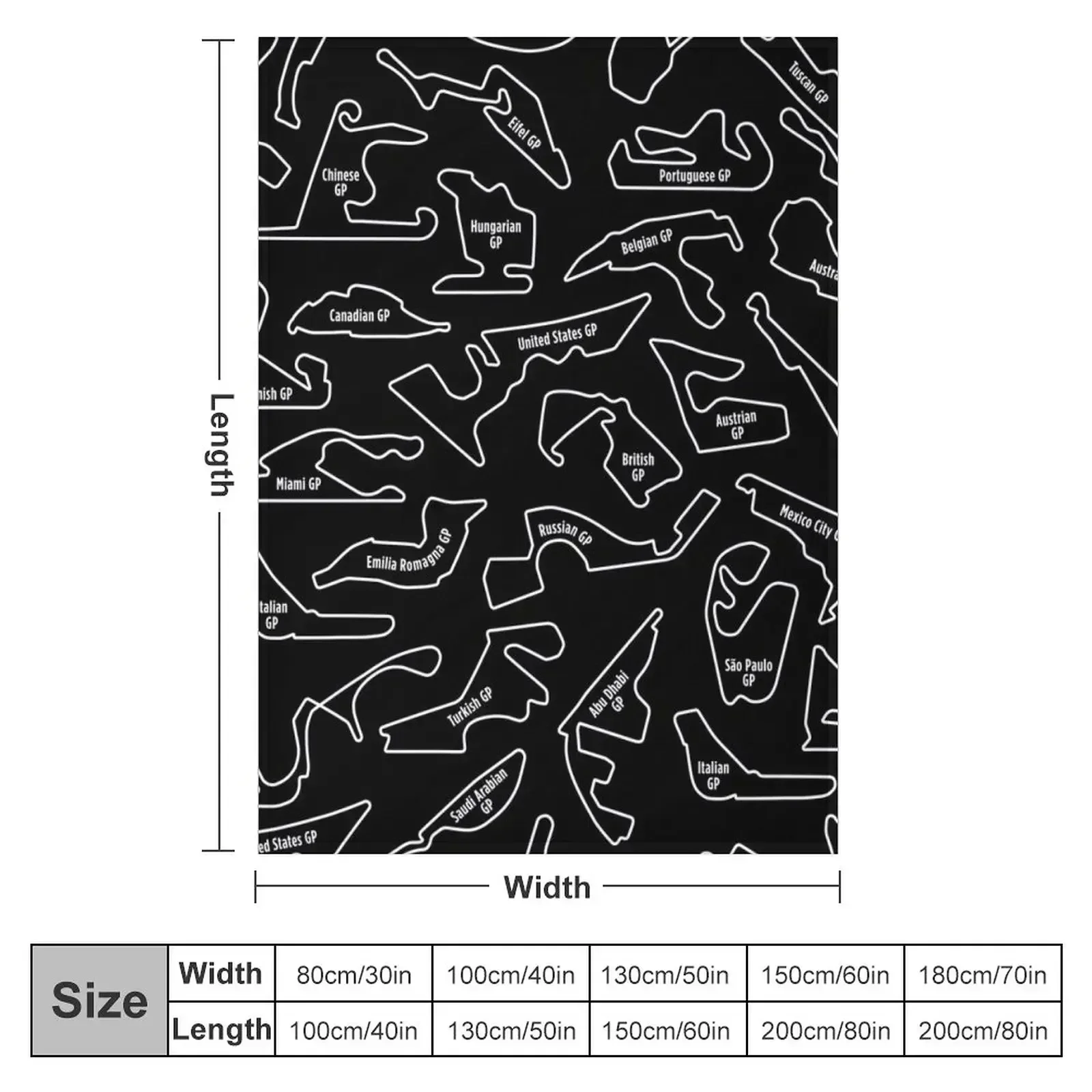 2022 Race tracks pattern Throw Blanket Fashion Sofas Hairy Blankets