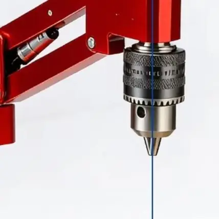 Red Aluminum Alloy Tapping Cantilever Bracket Drill Assist Tool For Horizontal Vertical Drilling 90 Degree Precision Workshop Eq