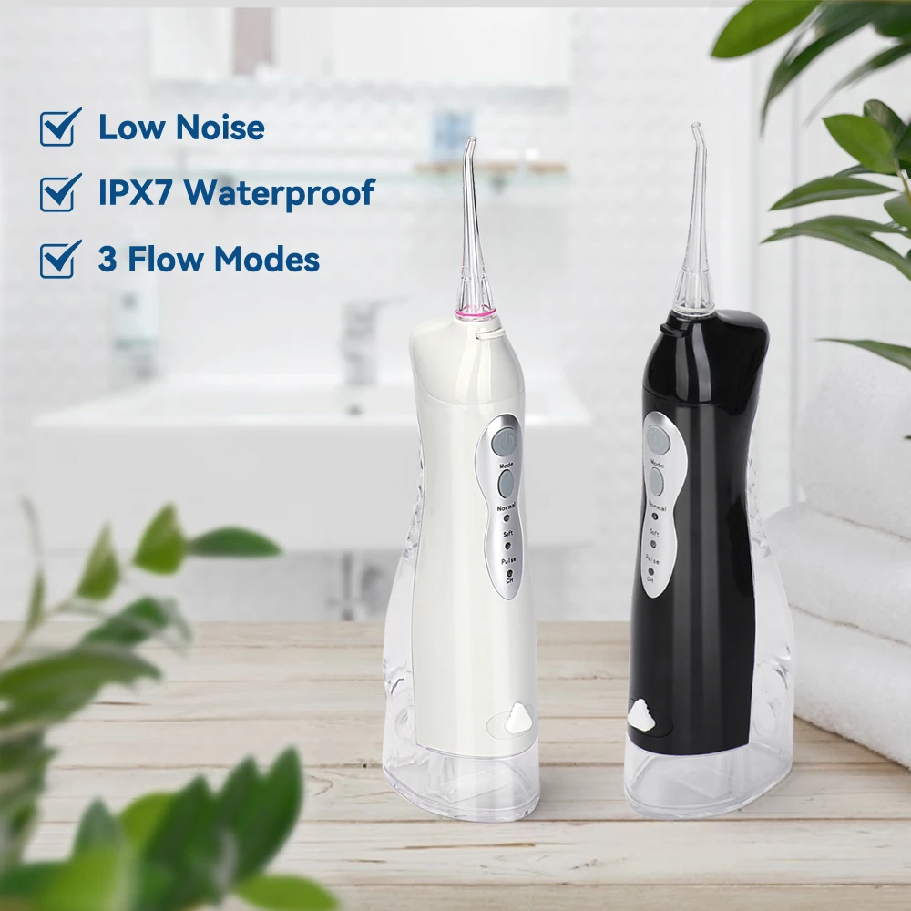 Oral Irrigator USB Rechargeable Water Flosser Family Travel Gift Portable Dental Water Jet Water Tank Waterproof  5 Nozzle