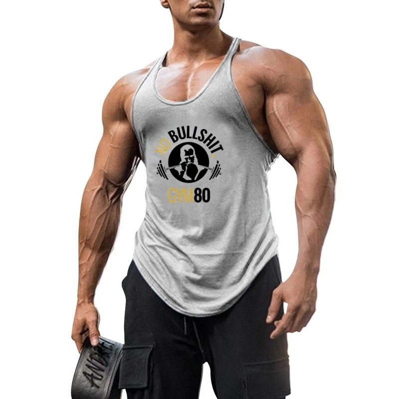 Men's Fitness Vest, Gym Muscle Training Skinny Straps, Breathable Fabric for Summer and Fall Workout Routines