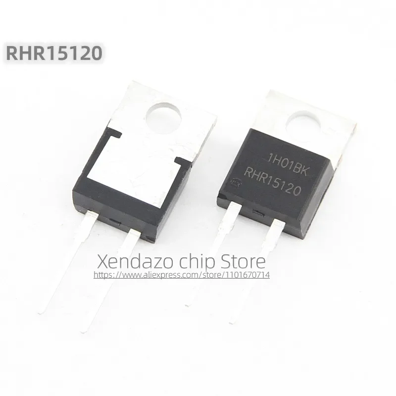 10pcs/lot RHRP15120 RHR15120 15120 TO-220-2 package Original genuine 1200V/15A Fast recovery diode