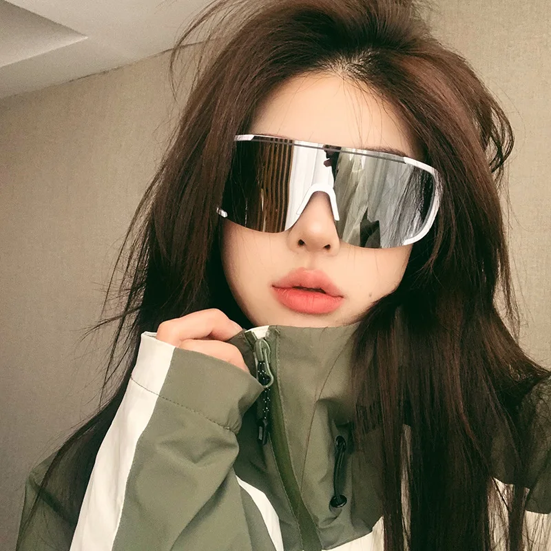 

New Y2K Style Cycling Sunglasses Windproof Glasses for Men Women Retro-Reflective Sheeting Lens Road Riding Sport Glasses