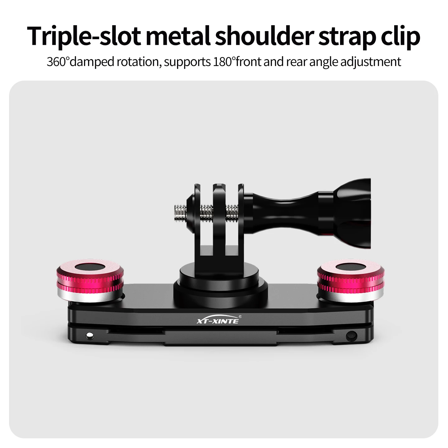 Rucksackgurt-Clip 360 ° Drehbarer Cold-Shoe-Erweiterungsrahmen mit Hutklemme für DJI Osmo Pocket 4 3 Kamera-Zubehör – Detail 9