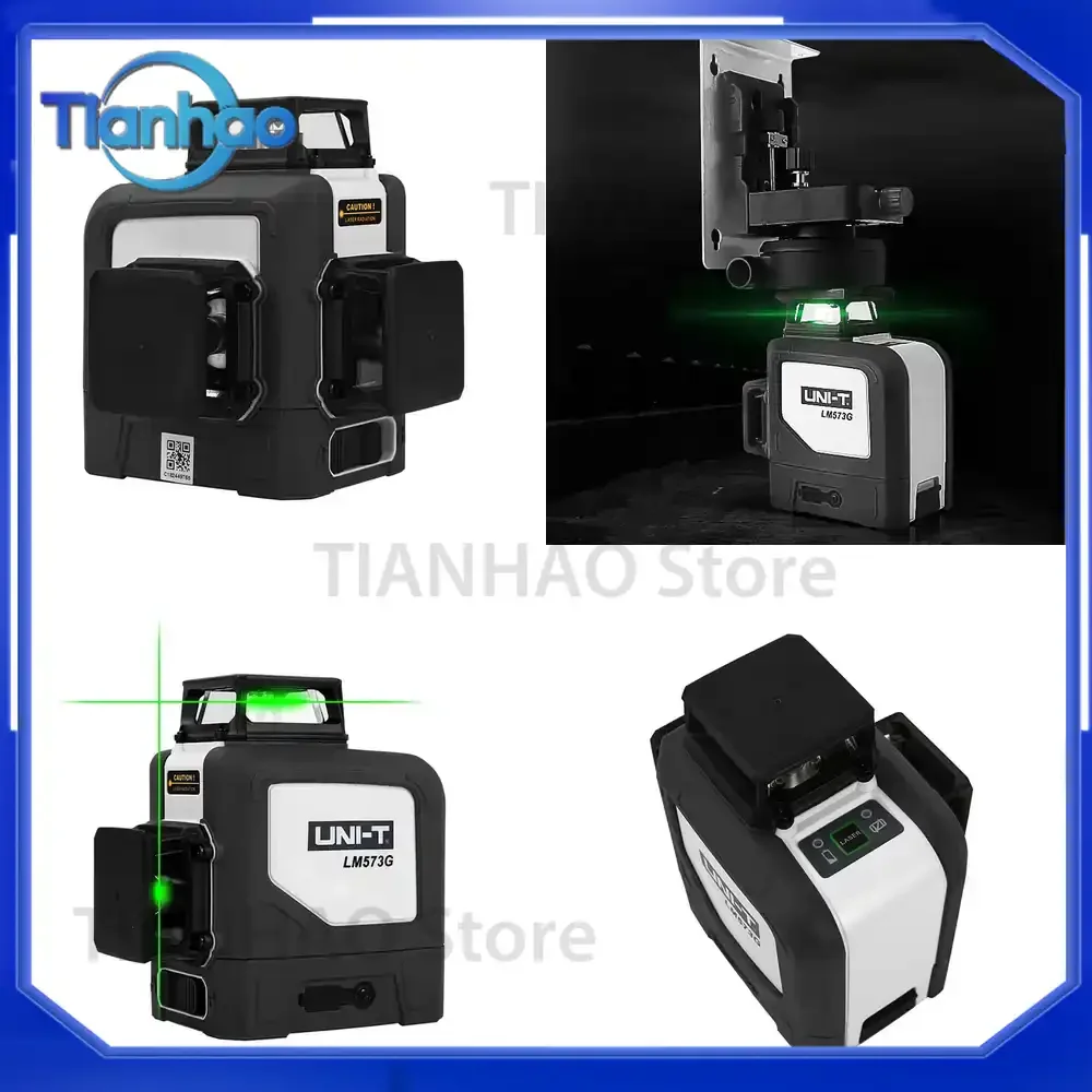 8 Lines Laser Spirit Level for Green Light Building Portable Indoor and Outdoor Wall Sticker Omnidirectional Decoration