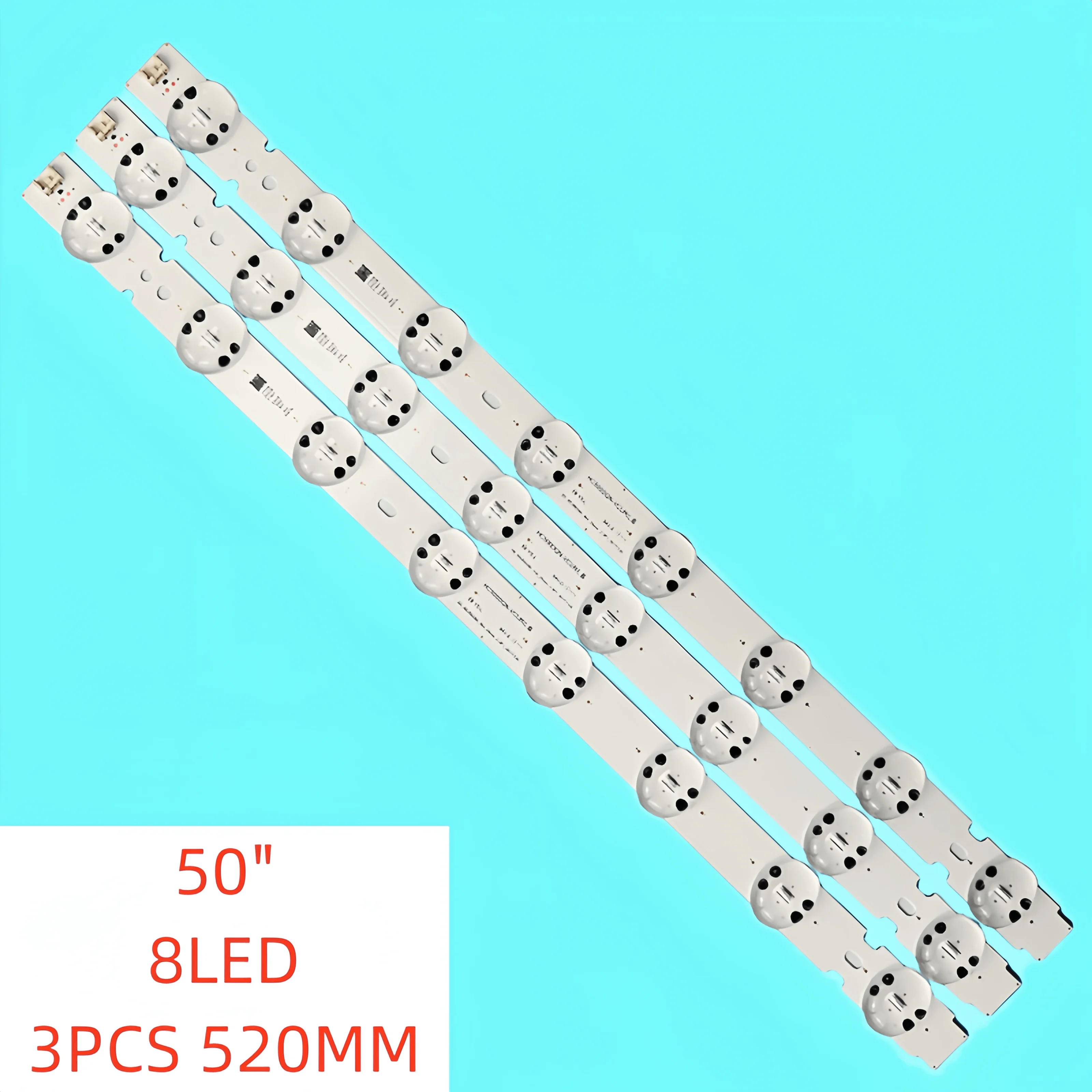 3pcs/set 8lamp New LED Backlight Strip for LG 50inch HC500DQN-VCUR/L 50UK6510PSF 50UK6510 50UK6470PLC 50UK6520PSA 50UK6520