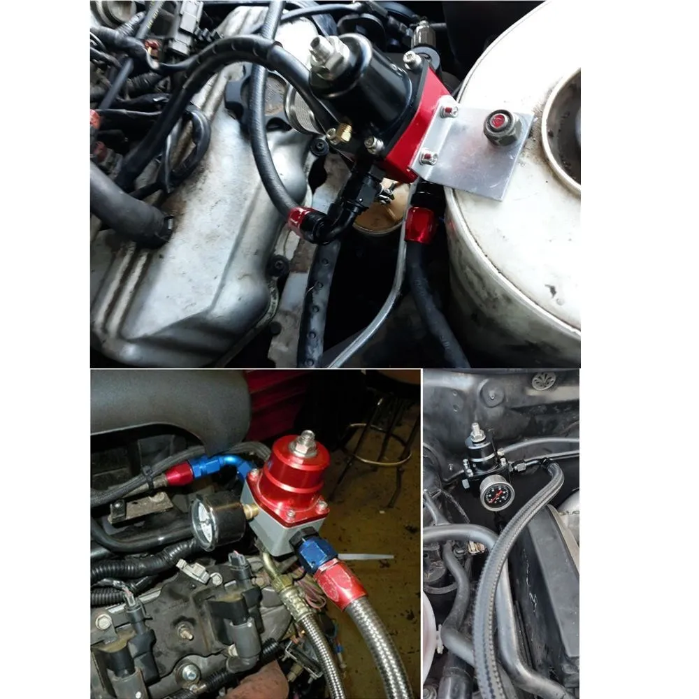 Für 7MGTE MKIII mit Schlauchleitungsanschlüssen, Ölstärke 100 psi, universell verstellbar, FPR AN6 Fitting, EFI-Kraftstoffdruckregler – Detail 15