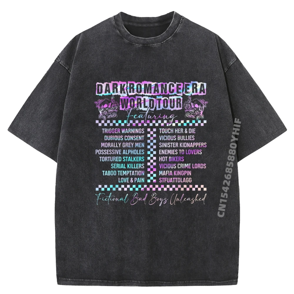 

Темная романтика Era World Funny Tour Book Club Tie Dye, мужские футболки с рисунком, футболка в стиле ретро, мужская роскошная футболка