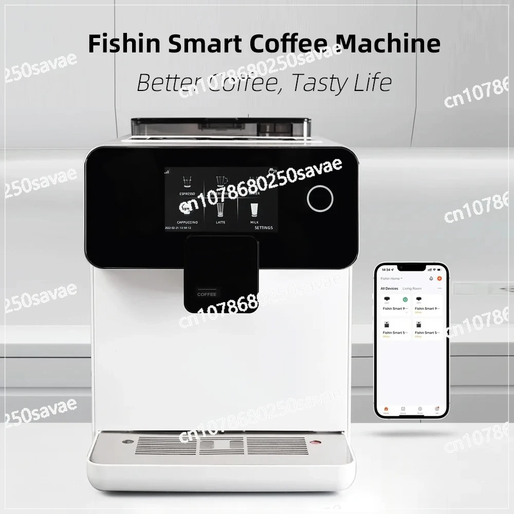 

Intelligent Coffee Machine19Bar Automatic Coffee Maker Machines with Coffee Bean Grinder Appliances for Kitchen Office Home