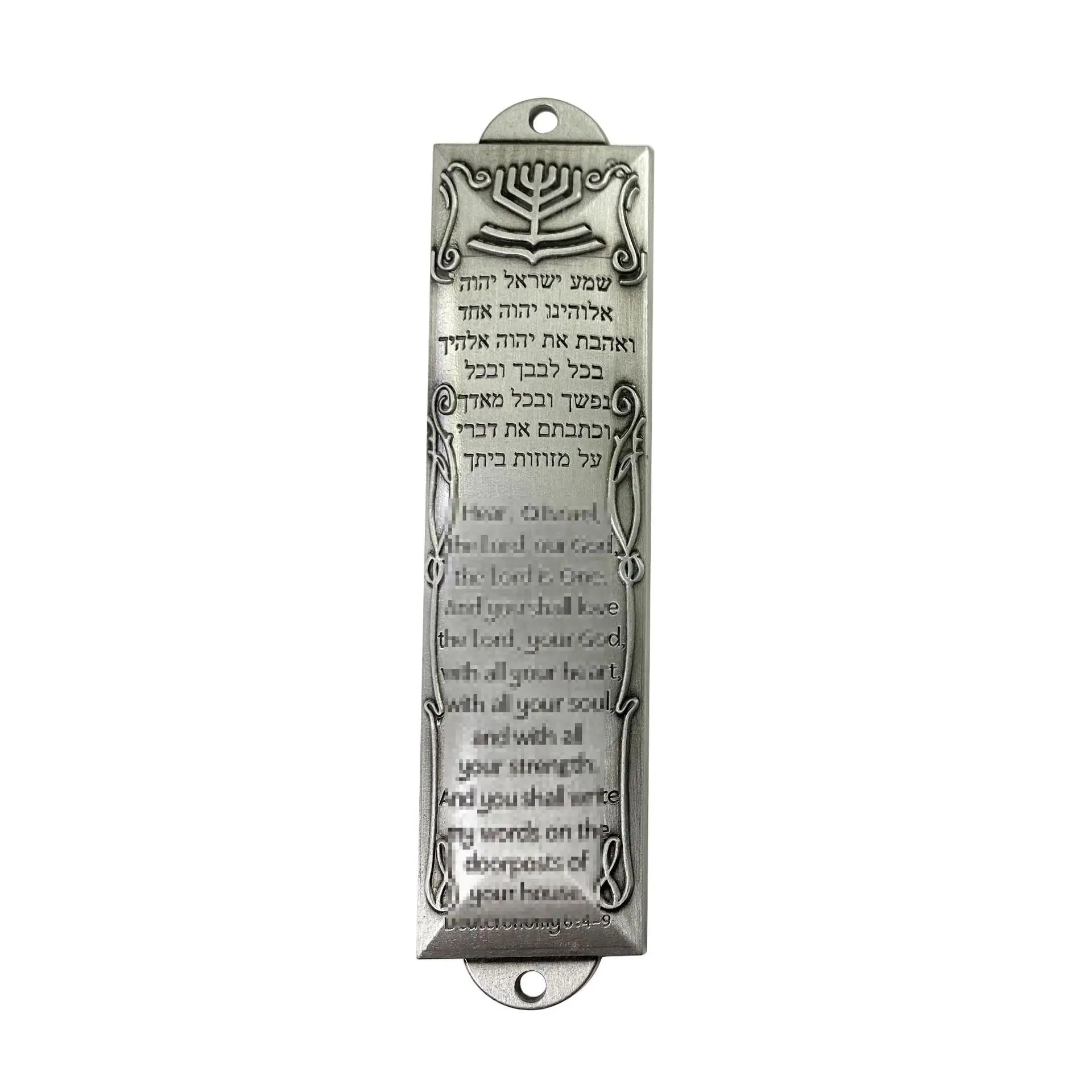 Metal Doorpost Mezuzah Golden Crown Design Jerusalem Jewish Blessing Ornament Religious Home Decoration Judaica Gift Mezuza Case