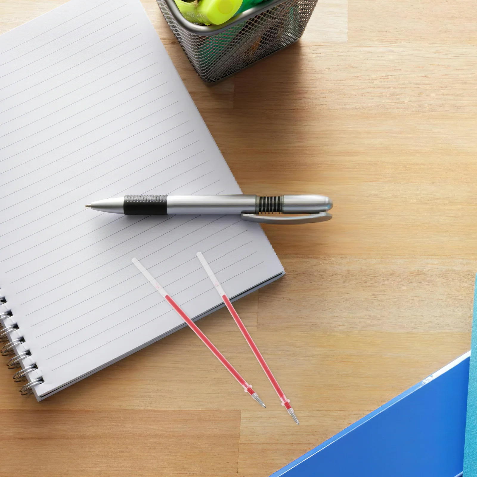 96 Pcs Gel Pen Refillable Decorative Students Stationery Ink Pens Refills Fine Point Glitter Replacements