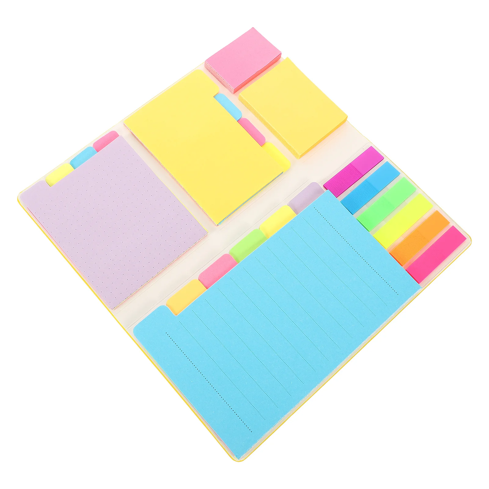 

Multi-Function Fluorescent Memo Pad Smooth Writing for Books Reports Journals Removable Adhesive Pocket Size