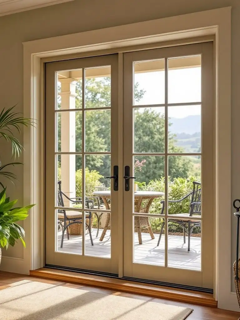 

European Luxury Commercial Glass Entry Casement Doors Energy Saving French Glass Door Exterior/Interior Security Hinged Doors