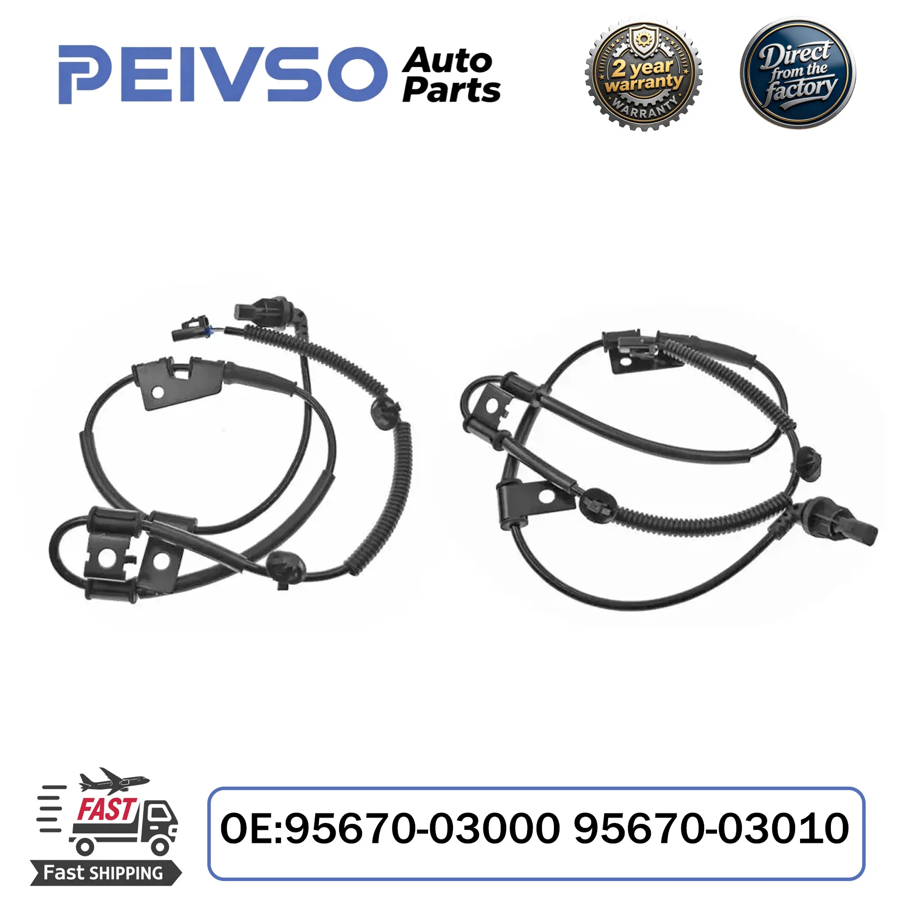 

PEIVSO NEW 95670-03000 95670-03010 Front LH/RH ABS Wheel Speed Sensor For Hyundai Tucson 2005-2009 2.0 2.7 L4 V6
