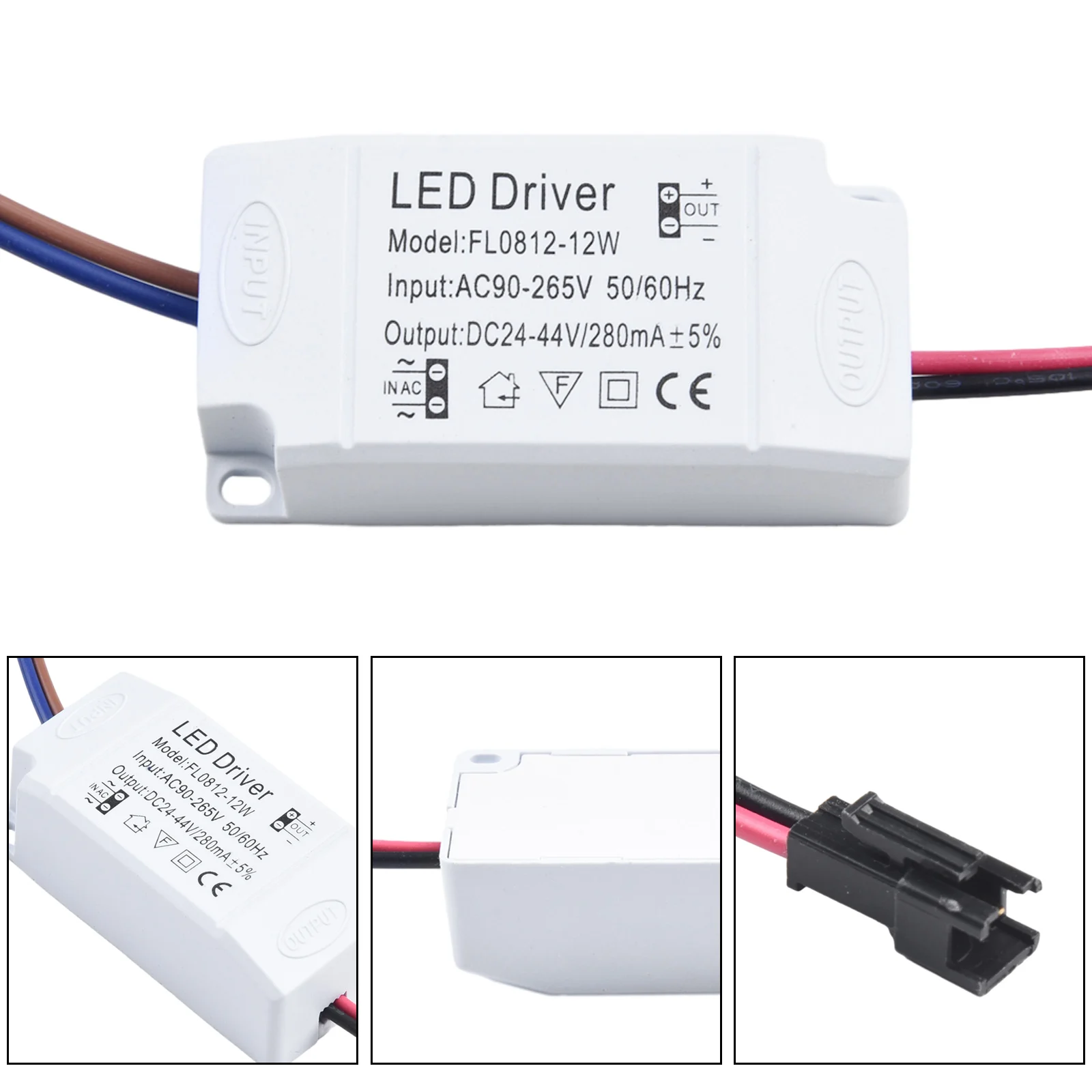 1PC AC90~265V 3~24W LED Driver Power Supply Adapter Transformer For LED Lights 3W 4-7W 8-12W 13-18W 18-24W Power Tools