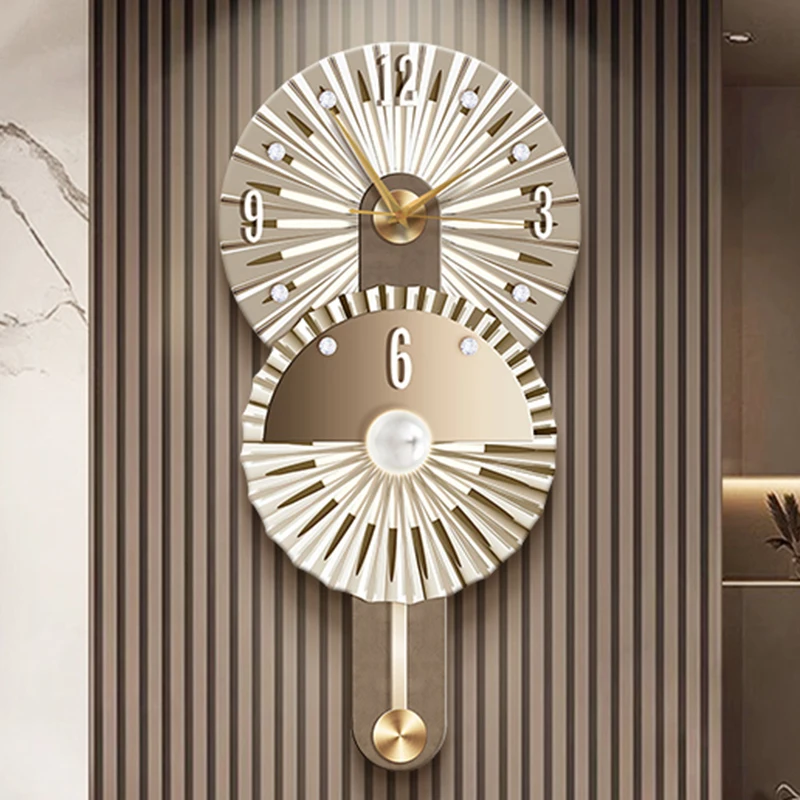 Wall Clocks Simple Fashion Creative Silent Design Clock Wall Nordic Restaurant Xenomorph Relogio De Parede Home Decoration