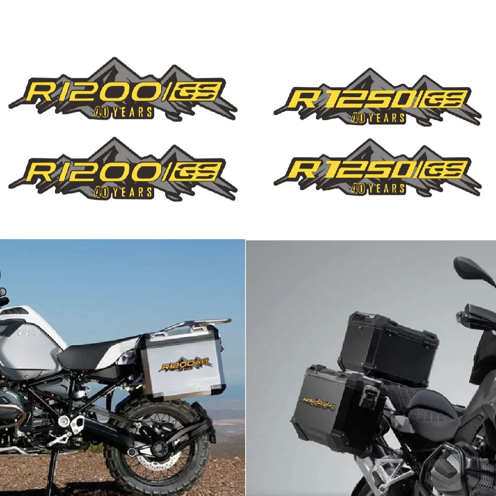 

Motorcycle Sticker Case for BMW Motorrad Aluminum Box R1200GS R1250GS ADV R 1200 GS R 1250 GS 40 Year Decals