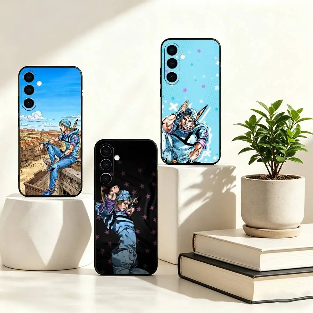 Anime JoJo's Bizarre Adventure7 Phone Case For Samsung Galaxy A73,A72,A71,A70,A53,A52,A51,Soft Silicone Black Cover