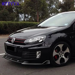 HTTYYX Car Front Bumper Splitter Lip Diffuser Body Kit Spoiler Guard For Golf 6 MK6 GTI GTD 2008 2009-2012 2013