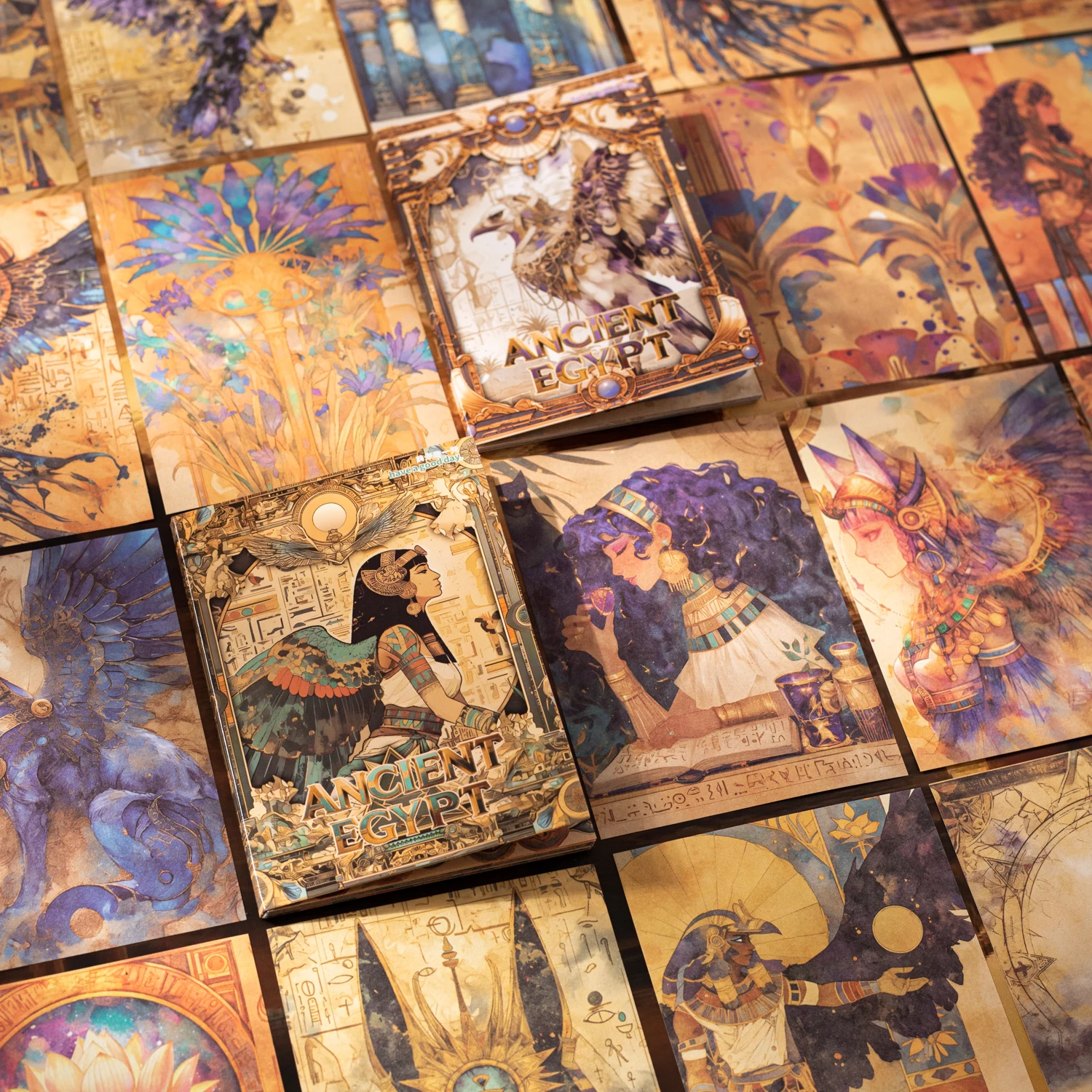 Ancient Egypt Series Vintage Baroque Character Pyramid Landscape Material Paper Creative DIY Junk Journal Collage Stationery