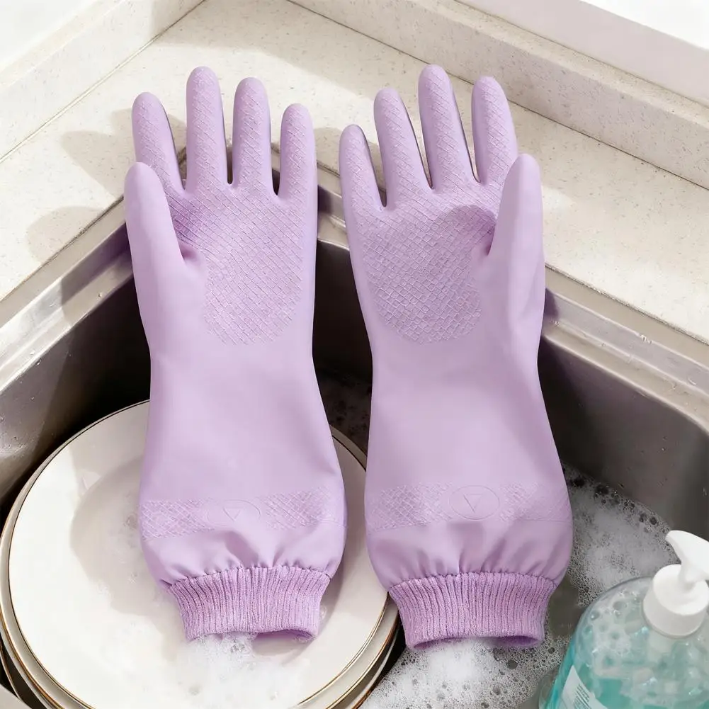Hotel Supplies Gloves for Kitchen Reusable Nitrile Gloves Waterproof Tear-resistant Kitchen Dishwashing Gloves Durable