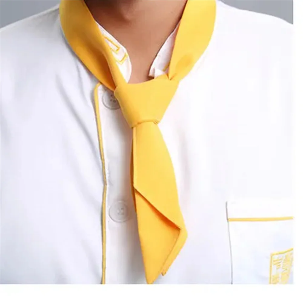 new Free Shipping High quality neckerchief hotel uniform chef uniform restaurant neckerchief cook scarf chef scarf