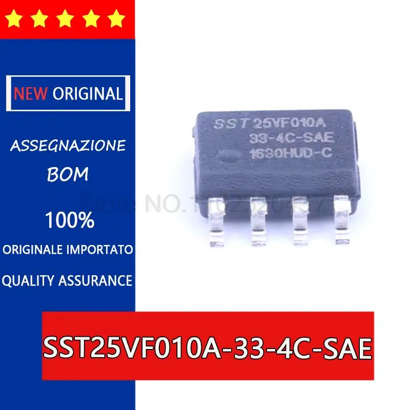 5PCS SST25VF010A-33-4C-SAE 020B 040B 512 20-40-50-80-4I-T SOP8 Serial FLASH memory chips