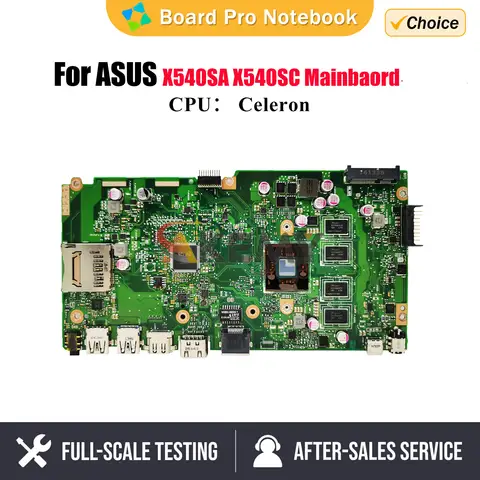 X540SA Scheda Madre Per ASUS PLACA X540S F540S F540SA A540SA R540SA N3050 N3700 N3710 CPU 2G/4GB/8G Scheda Madre Del Computer Portatile 100% OK