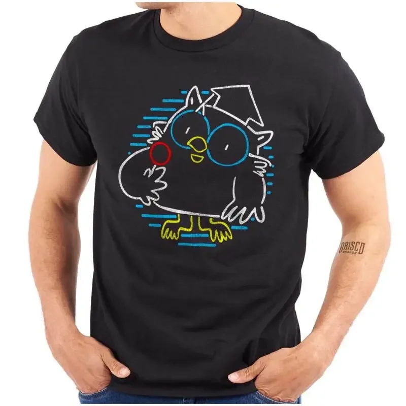 Camiseta Retro Tootsie Pop Mr Owl con signo de neón para mujer o hombre con cuello redondo